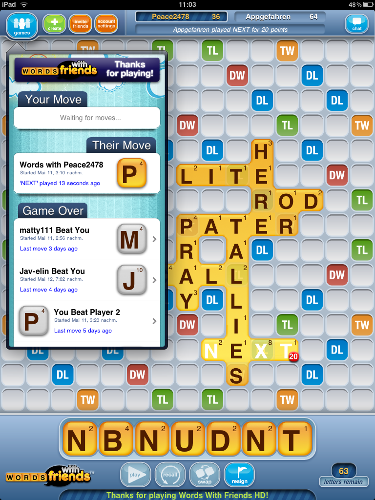 word search for words with friends