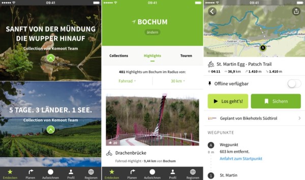 Die besten FahrradApps komoot, Naviki und Google Maps