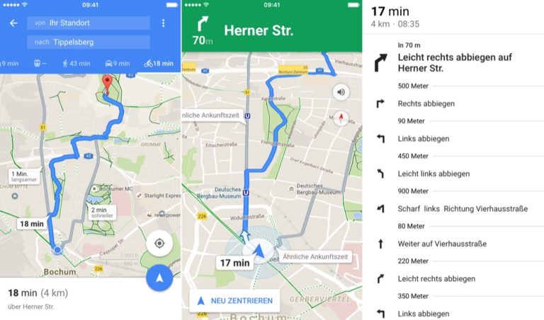 Die besten FahrradApps komoot, Naviki und Google Maps