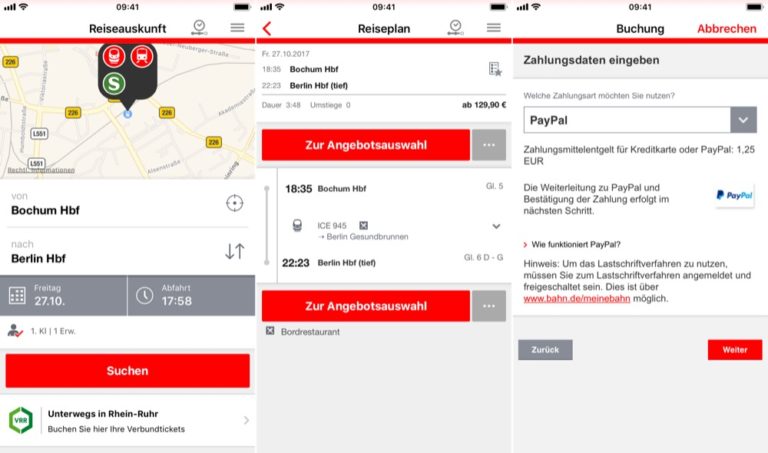 DB Navigator BahnTickets jetzt auch mit PayPal bezahlen