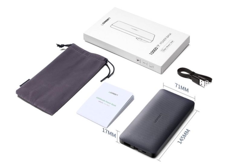 (wieder da) Ugreen 10.000 mAh Powerbank mit integriertem