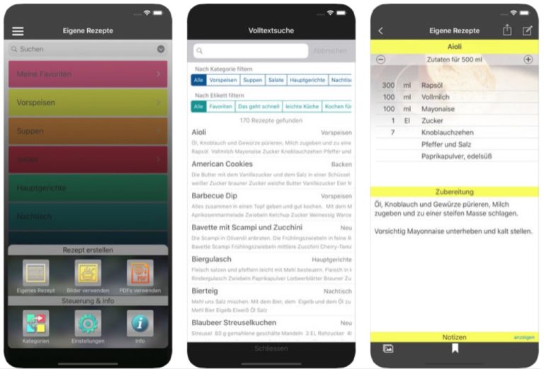 Bild von Eigene Rezepte: App zum Sammeln von Lieblingsrezepten aktuell gratis