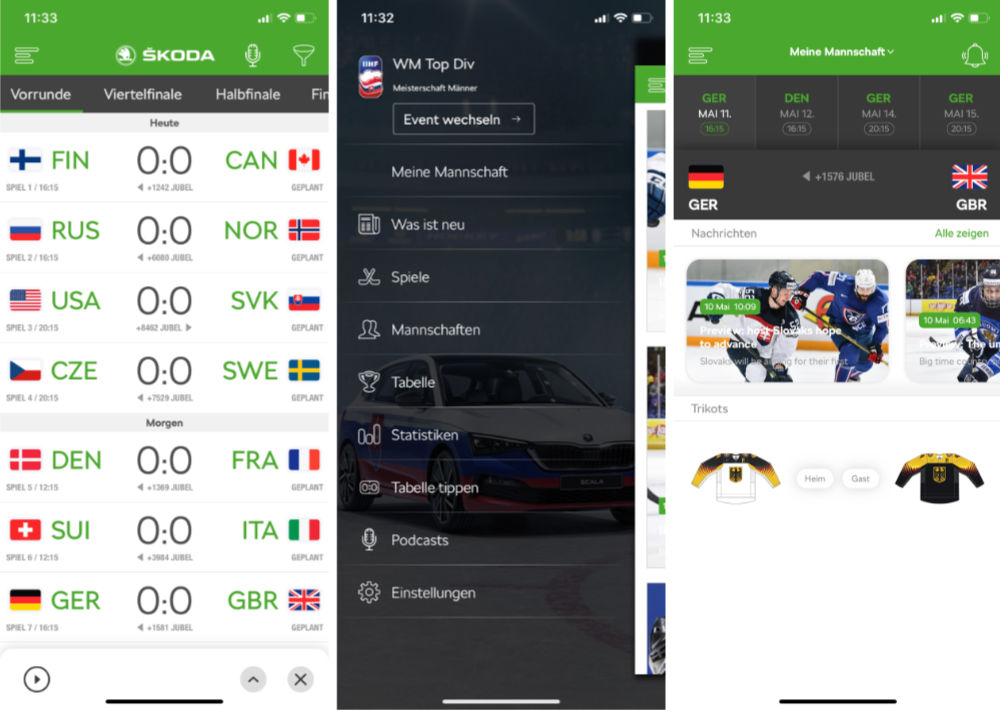 Start Der Iihf Eishockey Wm Mit Dieser Offiziellen Ios App