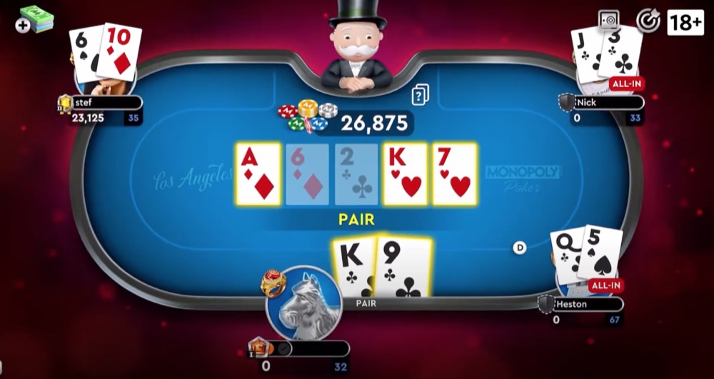monopoly poker online