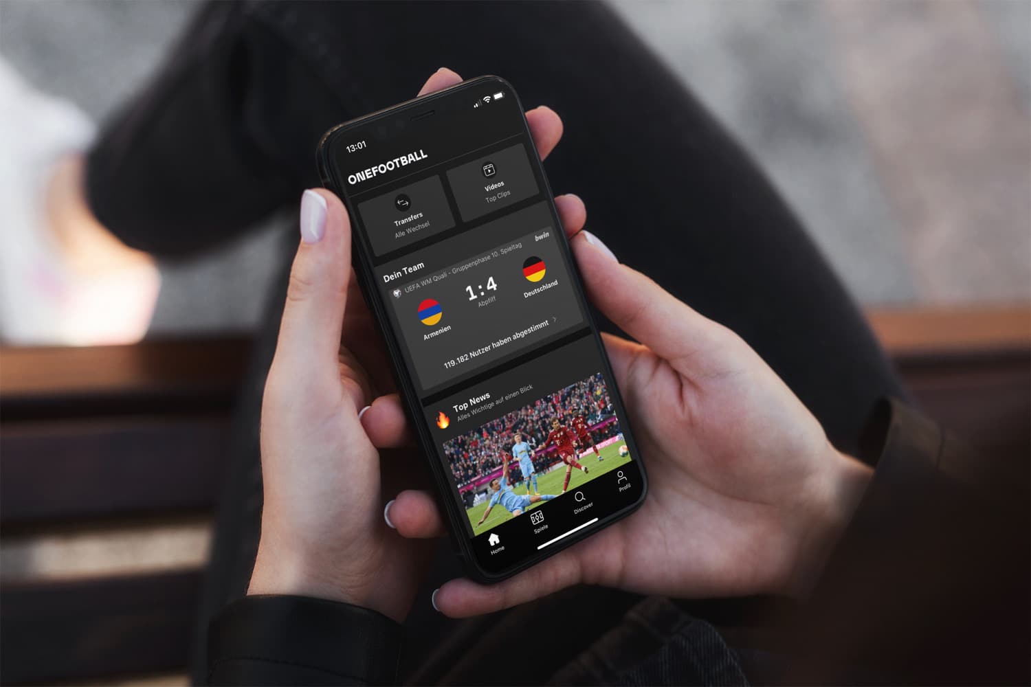 OneFootball Live-Streams der 1