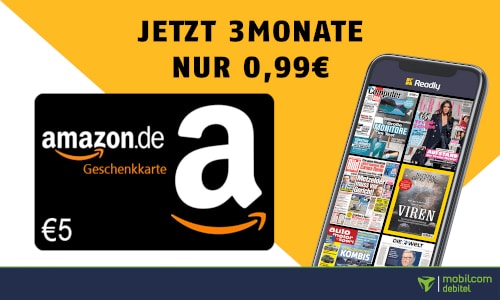 3 Monate Readly für 5 geschenkt nur Amazon-Gutschein 99 + Cent Euro